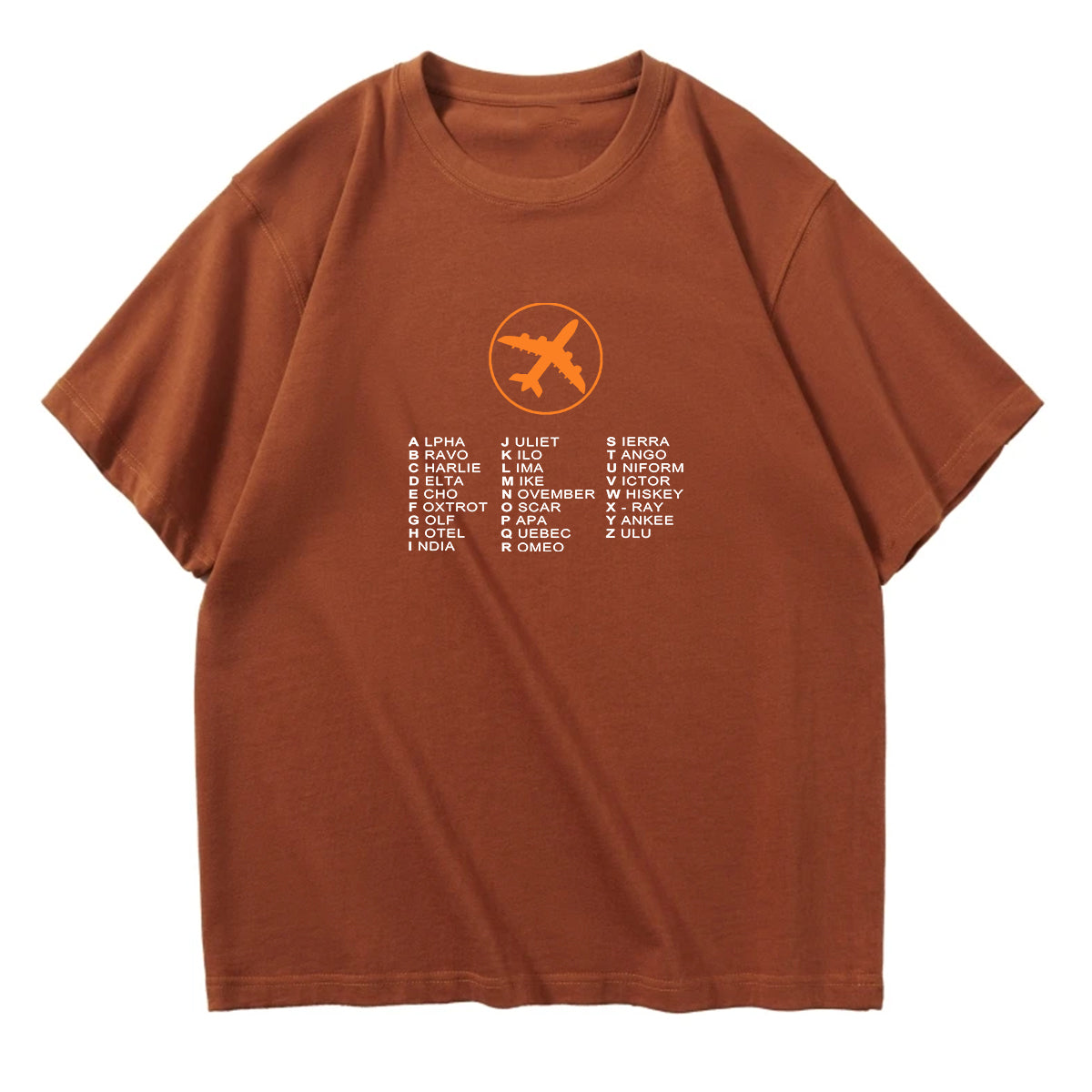 Aviation Alphabet 2 Designed Relax Fit T-Shirts