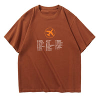 Thumbnail for Aviation Alphabet 2 Designed Relax Fit T-Shirts