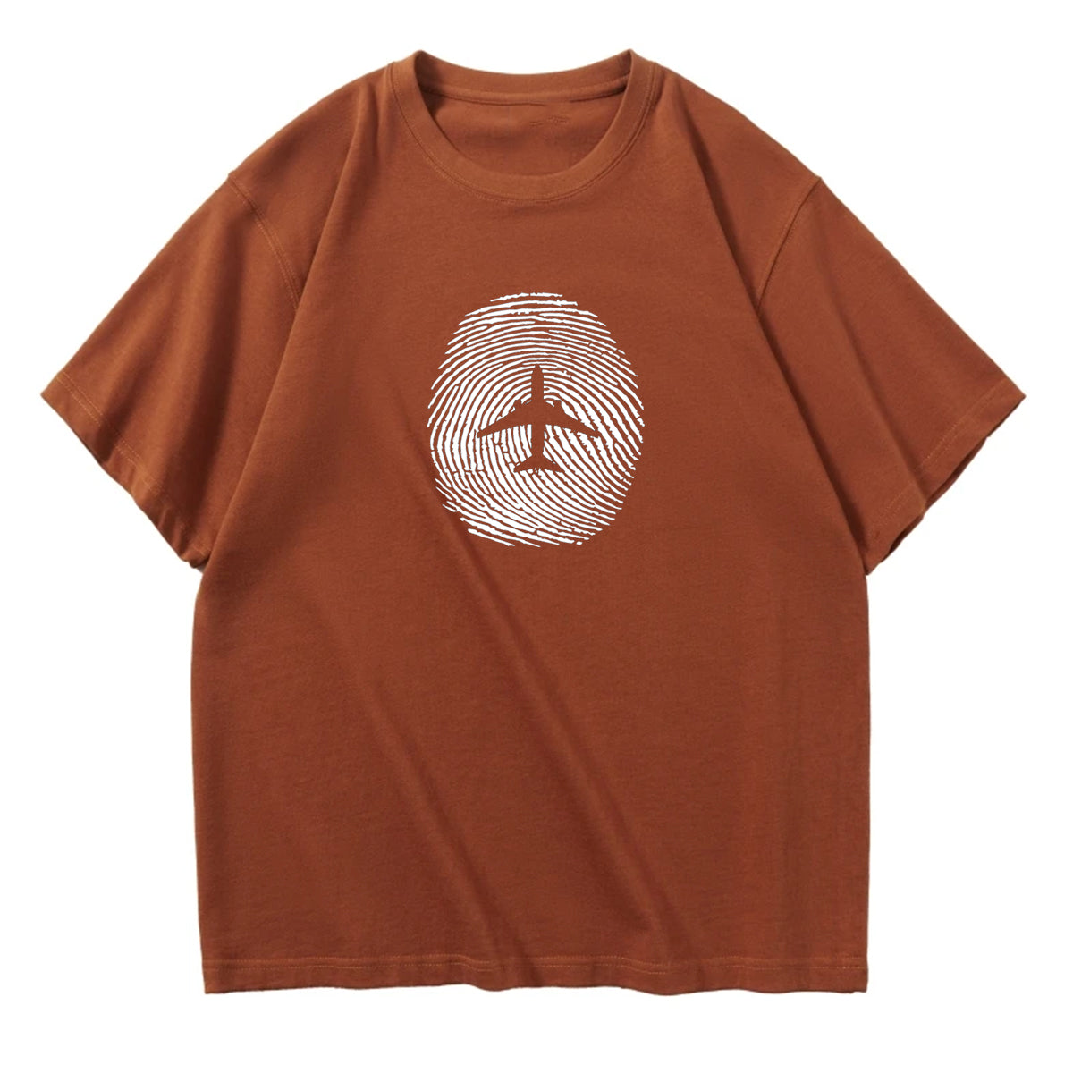 Aviation Finger Print Designed Relax Fit T-Shirts