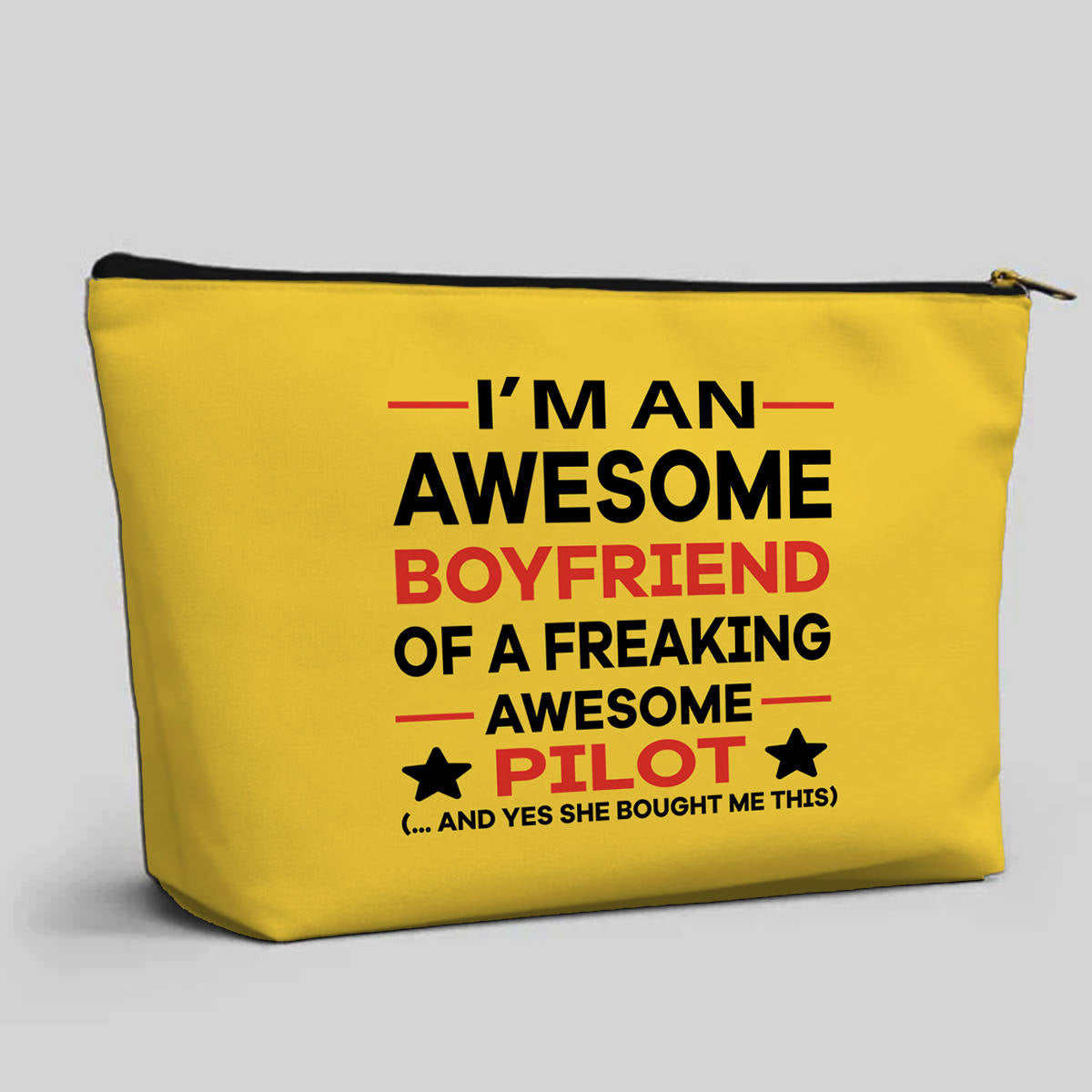 I am an Awesome Boyfriend Designed Zipper Pouch