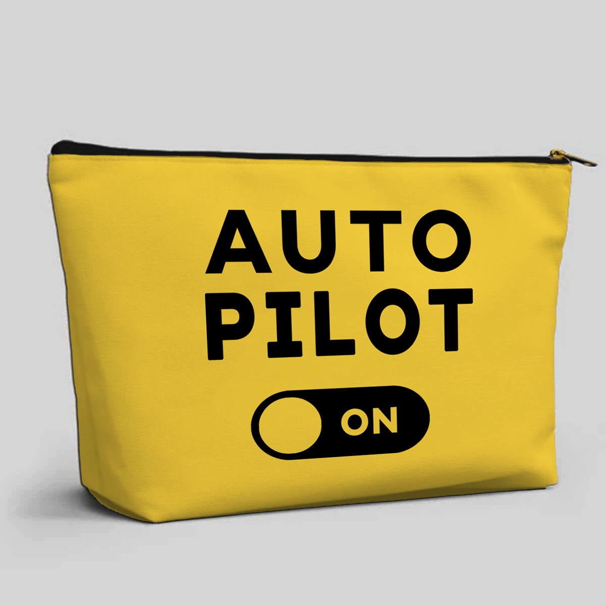 Auto Pilot ON Designed Zipper Pouch