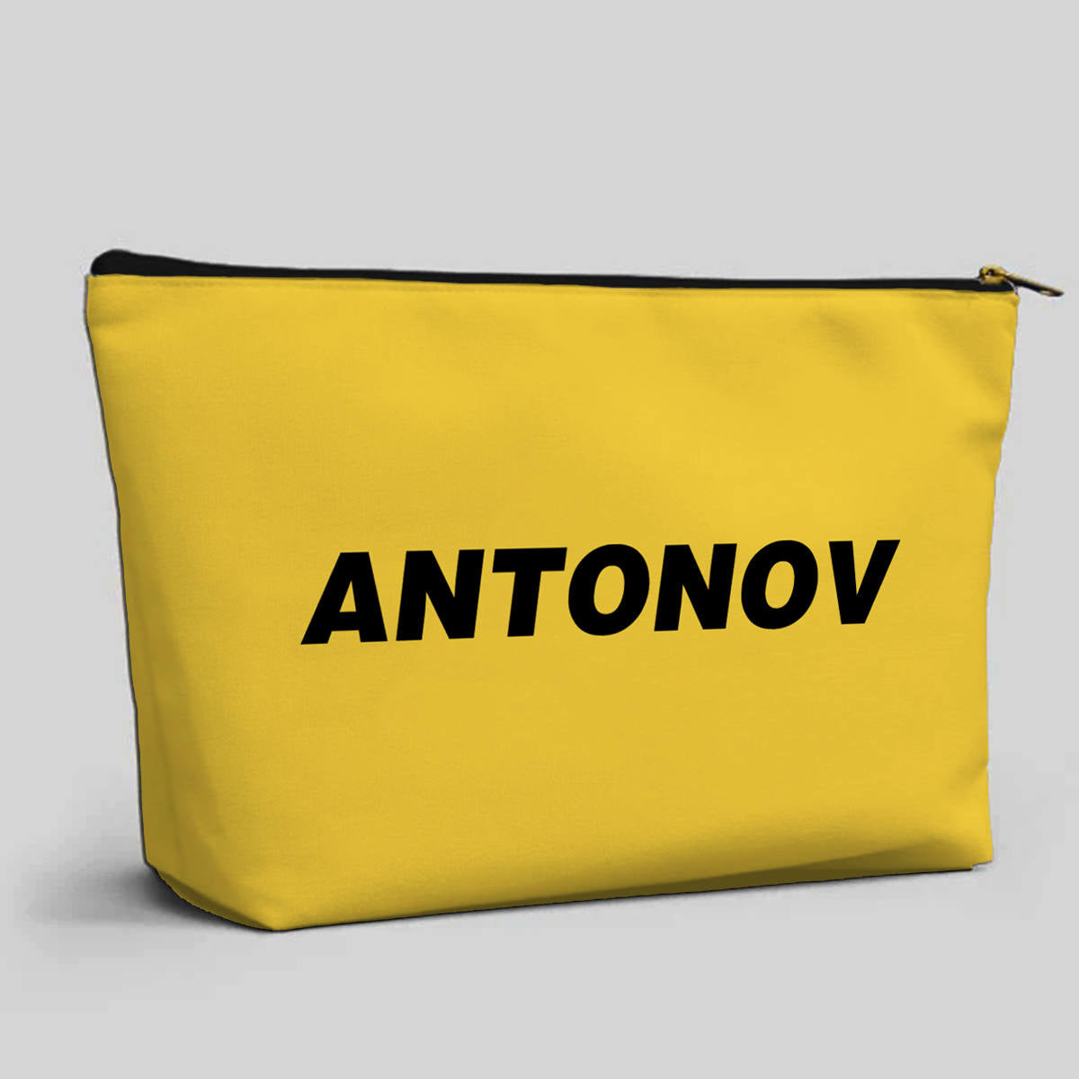 Antonov & Text Designed Zipper Pouch