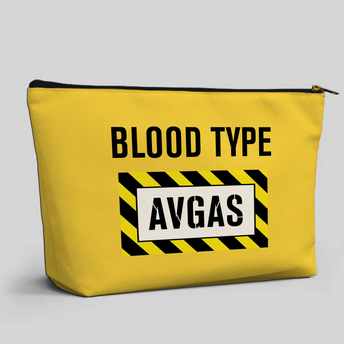 Blood Type AVGAS Designed Zipper Pouch