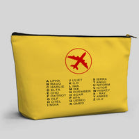 Thumbnail for Aviation Alphabet 2 Designed Zipper Pouch