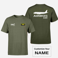 Thumbnail for Airbus A320 Printed Double-Side T-Shirts