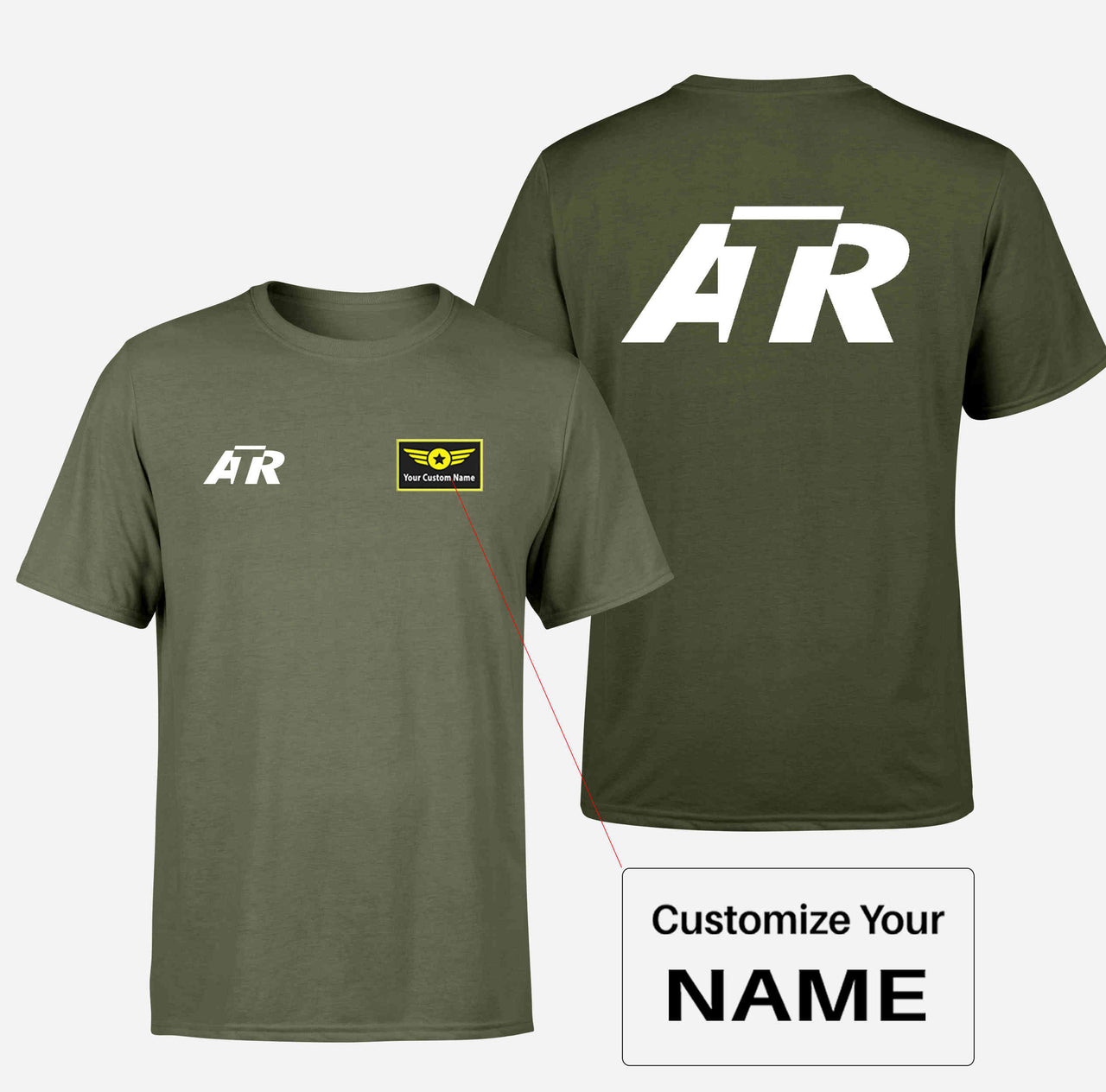 ATR & Text Double-Side T-Shirts