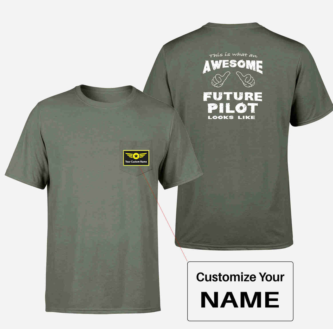 Future Pilot Designed Pocket T-Shirts