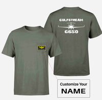 Thumbnail for Gulfstream G650 & Plane Designed Pocket T-Shirts