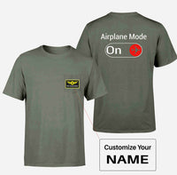 Thumbnail for Airplane Mode On Designed Pocket T-Shirts