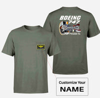 Thumbnail for Boeing 747 & PW4000-94 Engine Designed Pocket T-Shirts