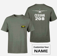 Thumbnail for Cessna 208 & Plane Designed Pocket T-Shirts