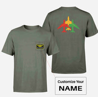 Thumbnail for Colourful 3 Airplanes Designed Pocket T-Shirts