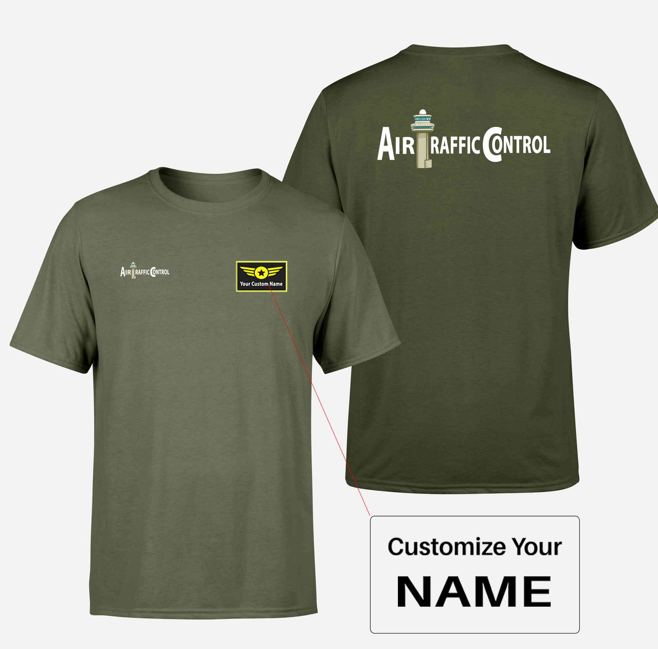 Air Traffic Control Double-Side T-Shirts