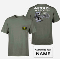 Thumbnail for Airbus A350 & Trent Wxb Engine Designed Pocket T-Shirts