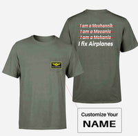 Thumbnail for I Fix Airplanes Designed Pocket T-Shirts