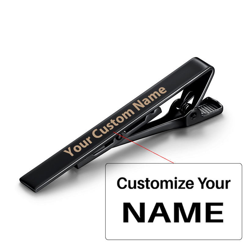 Custom Name Tie Clips