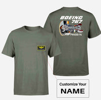 Thumbnail for Boeing 767 Engine (PW4000-94) Designed Pocket T-Shirts