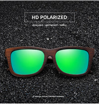 Thumbnail for New Retro Polarized Wooden Frame Sunglasses