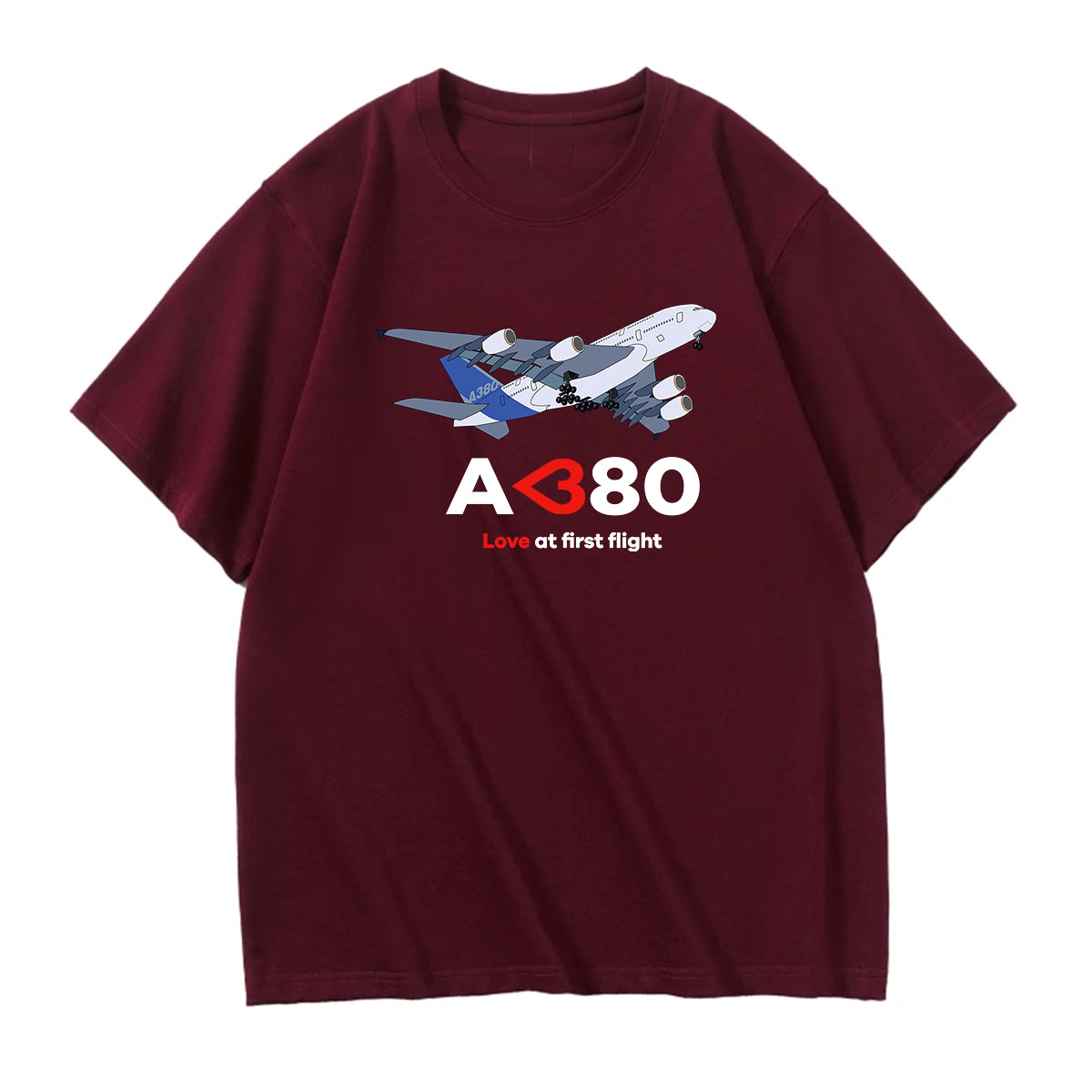 Airbus A380 Love at first flight Designed Relax Fit T-Shirts