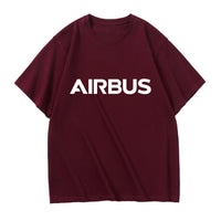 Thumbnail for Airbus & Text Designed Relax Fit T-Shirts