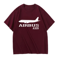 Thumbnail for Airbus A320 Printed Designed Relax Fit T-Shirts