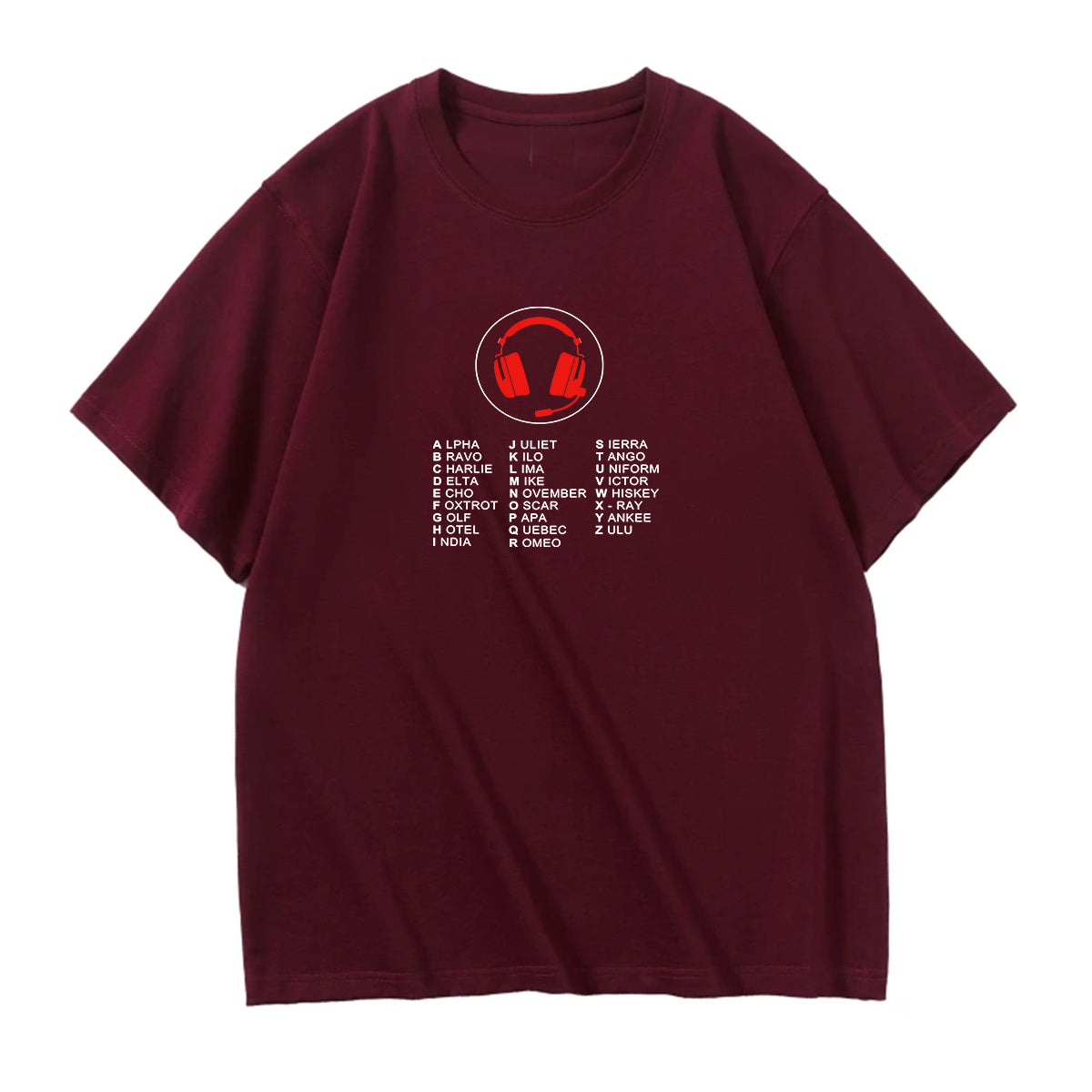 Aviation Alphabet 3 Designed Relax Fit T-Shirts