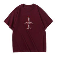 Thumbnail for Airplane Shape Aviation Alphabet Designed Relax Fit T-Shirts