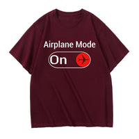 Thumbnail for Airplane Mode On Designed Relax Fit T-Shirts