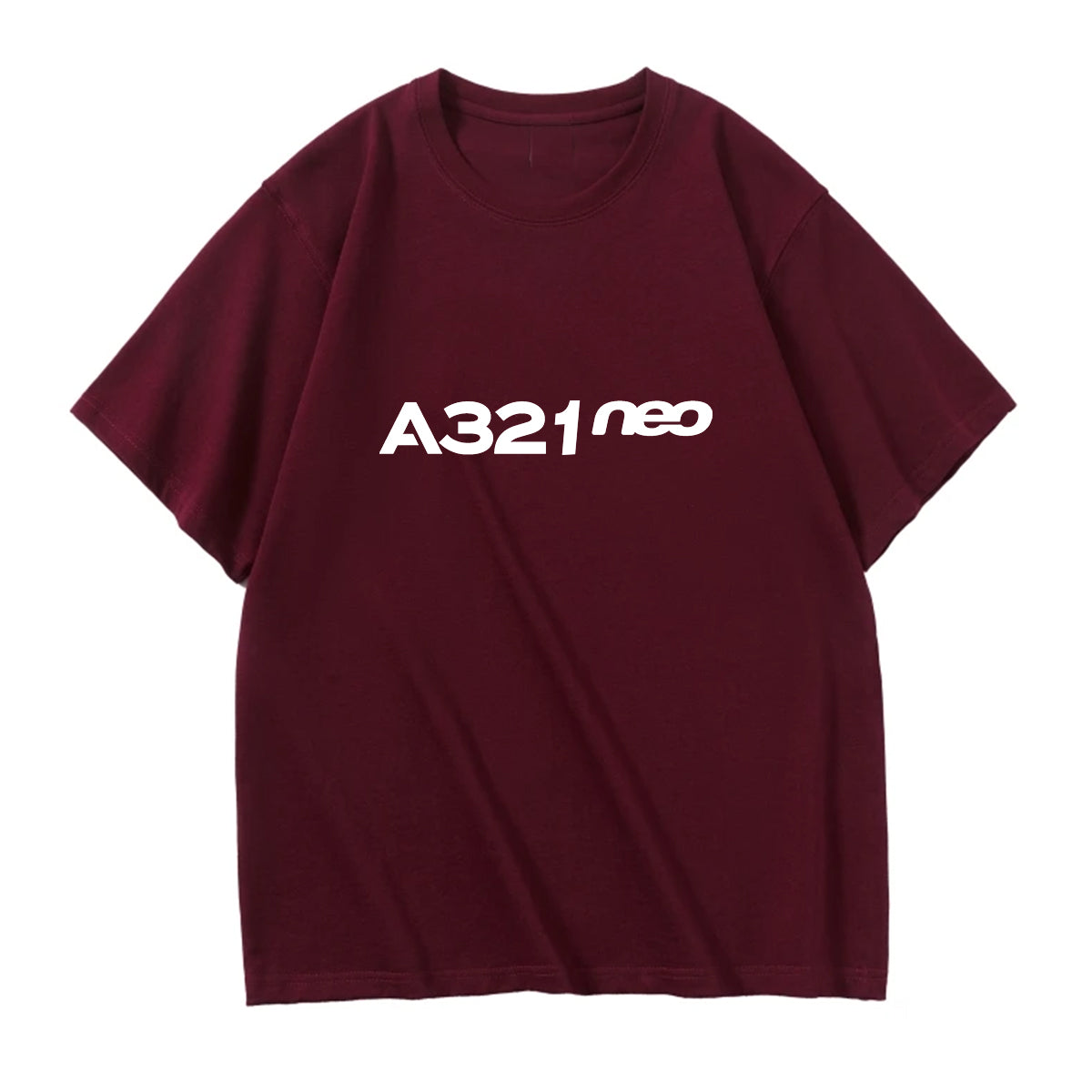 A321neo & Text Designed Relax Fit T-Shirts