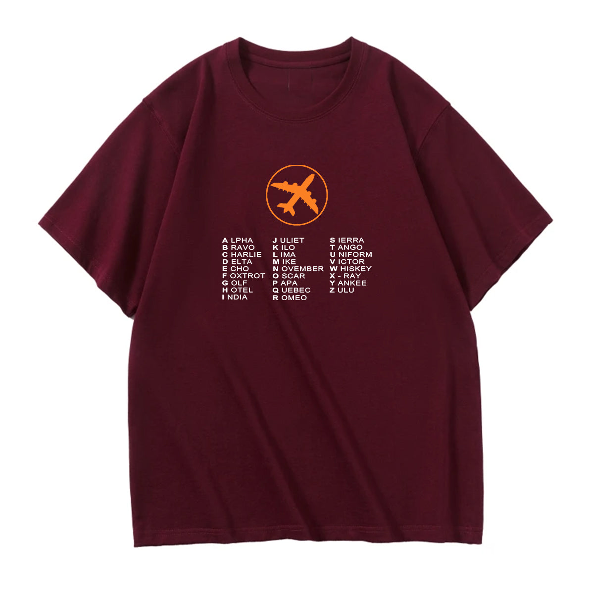 Aviation Alphabet 2 Designed Relax Fit T-Shirts