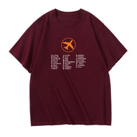 Thumbnail for Aviation Alphabet 2 Designed Relax Fit T-Shirts