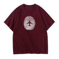 Thumbnail for Aviation Finger Print Designed Relax Fit T-Shirts