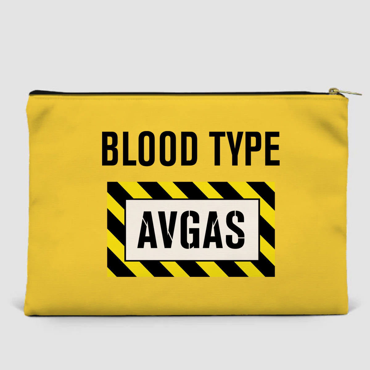 Blood Type AVGAS Designed Zipper Pouch