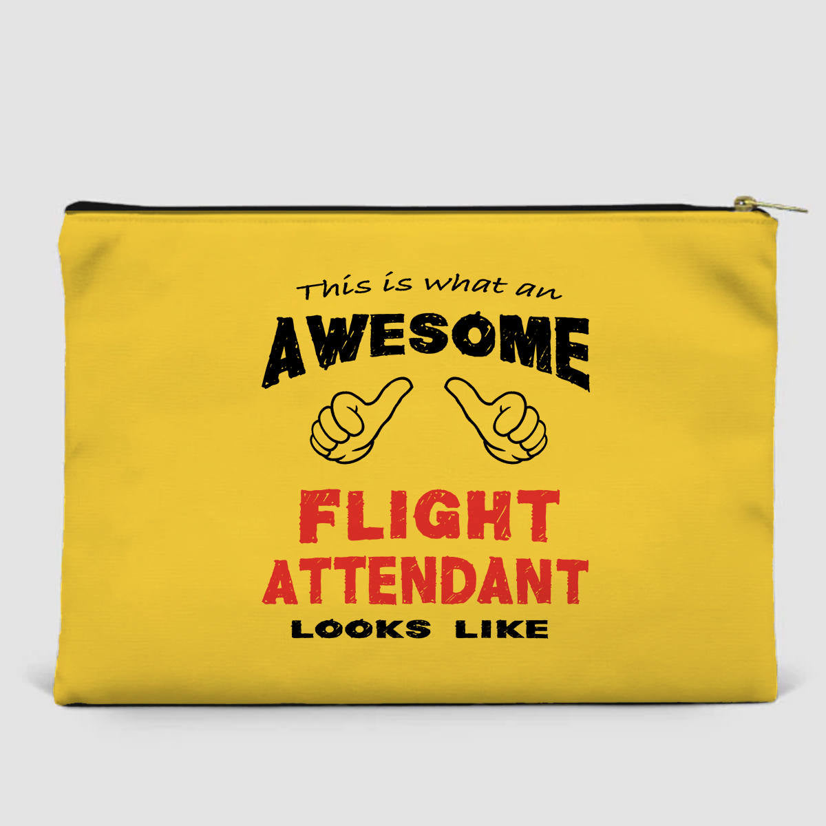 Flight Attendant Designed Zipper Pouch