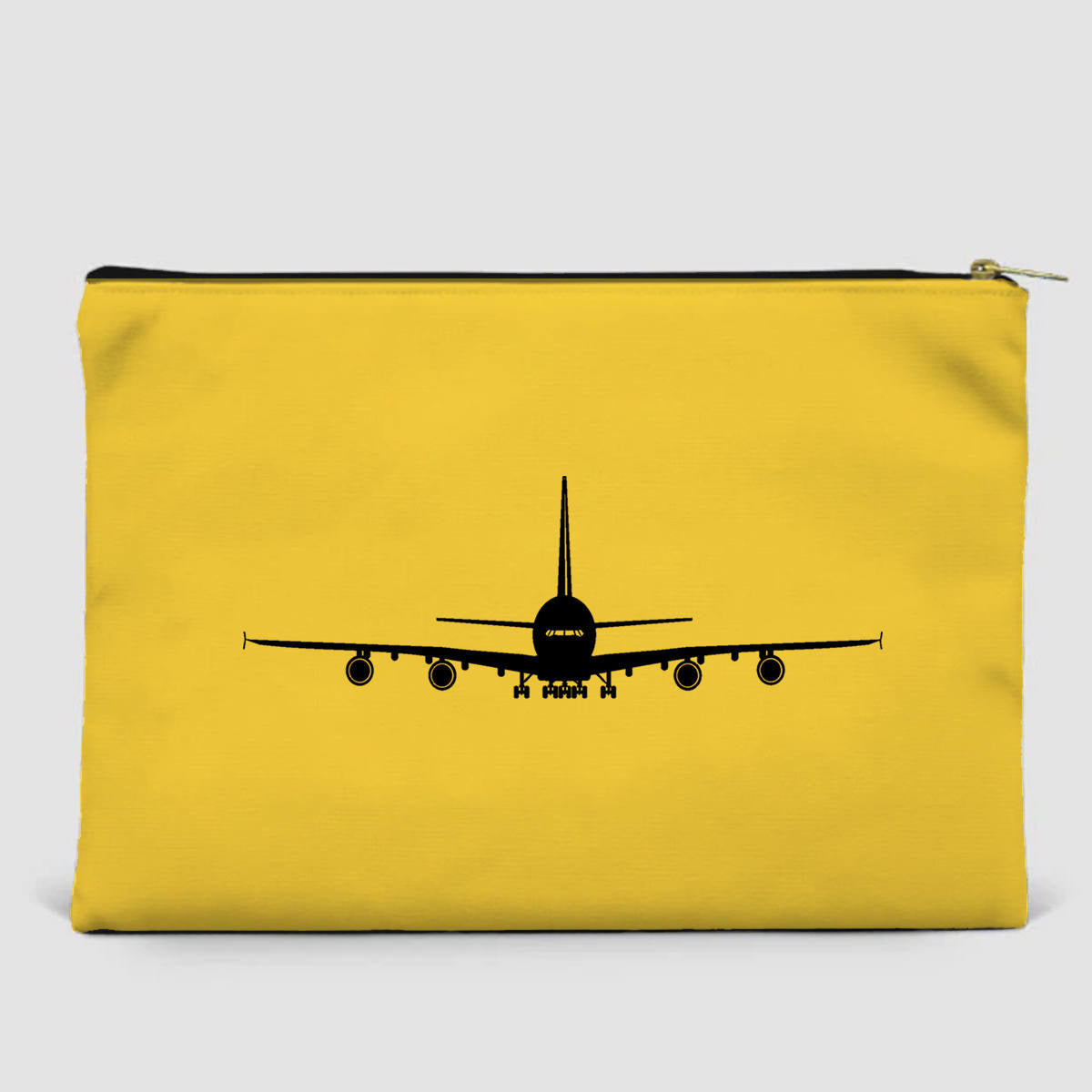 Airbus A380 Silhouette Designed Zipper Pouch