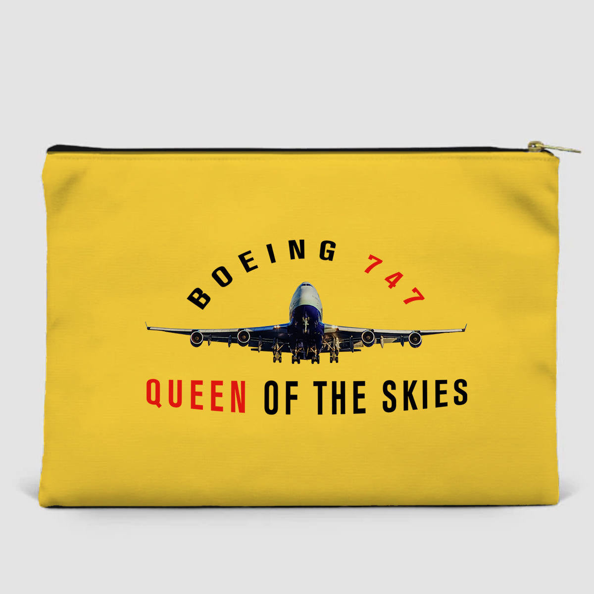 Boeing 747 Queen of the Skies Designed Zipper Pouch