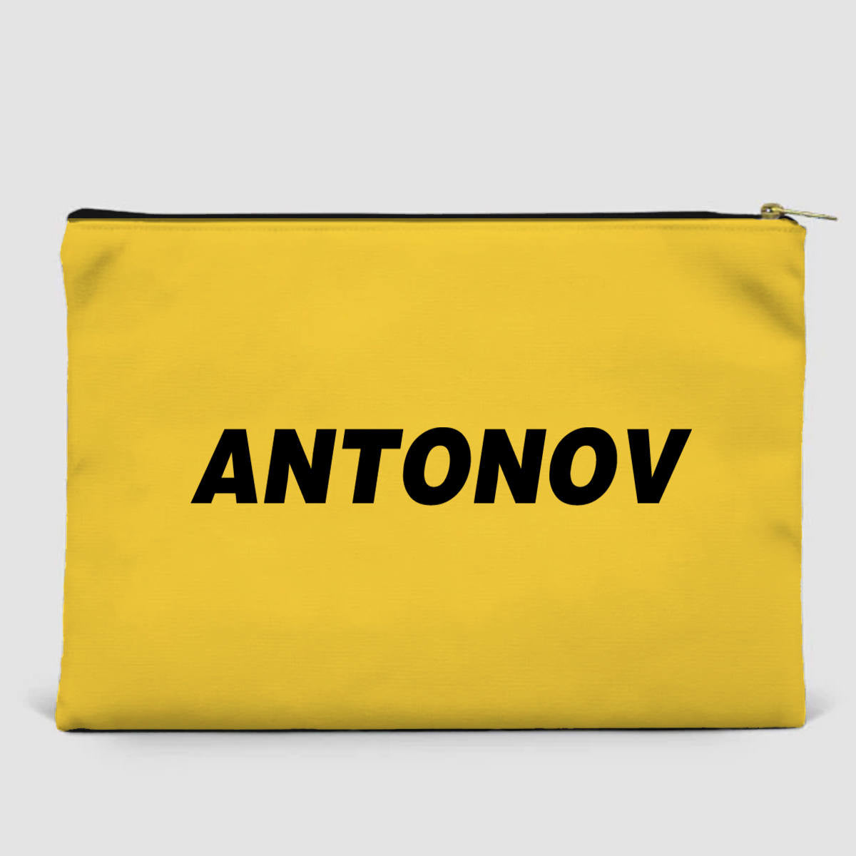 Antonov & Text Designed Zipper Pouch