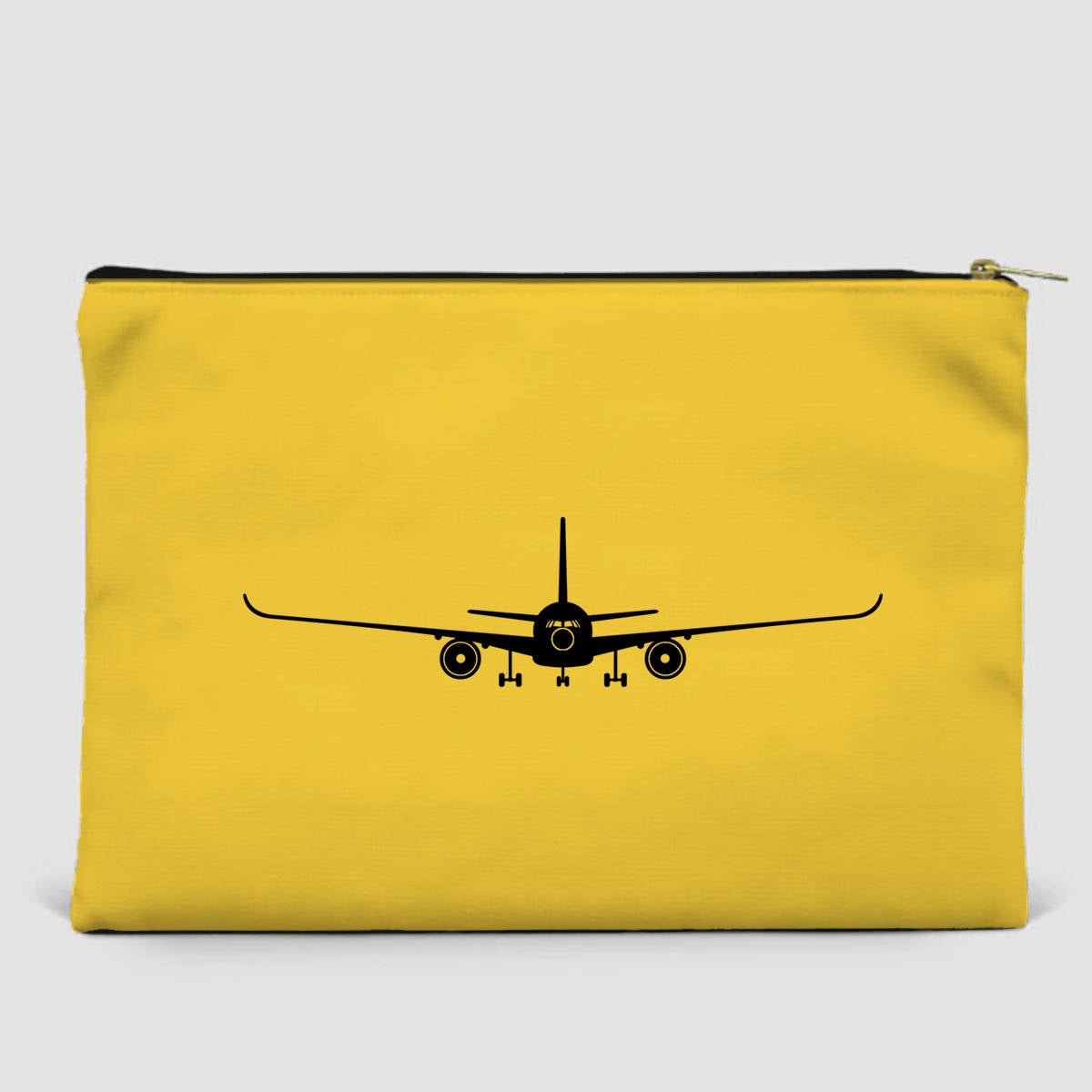 Airbus A350 Silhouette Designed Zipper Pouch