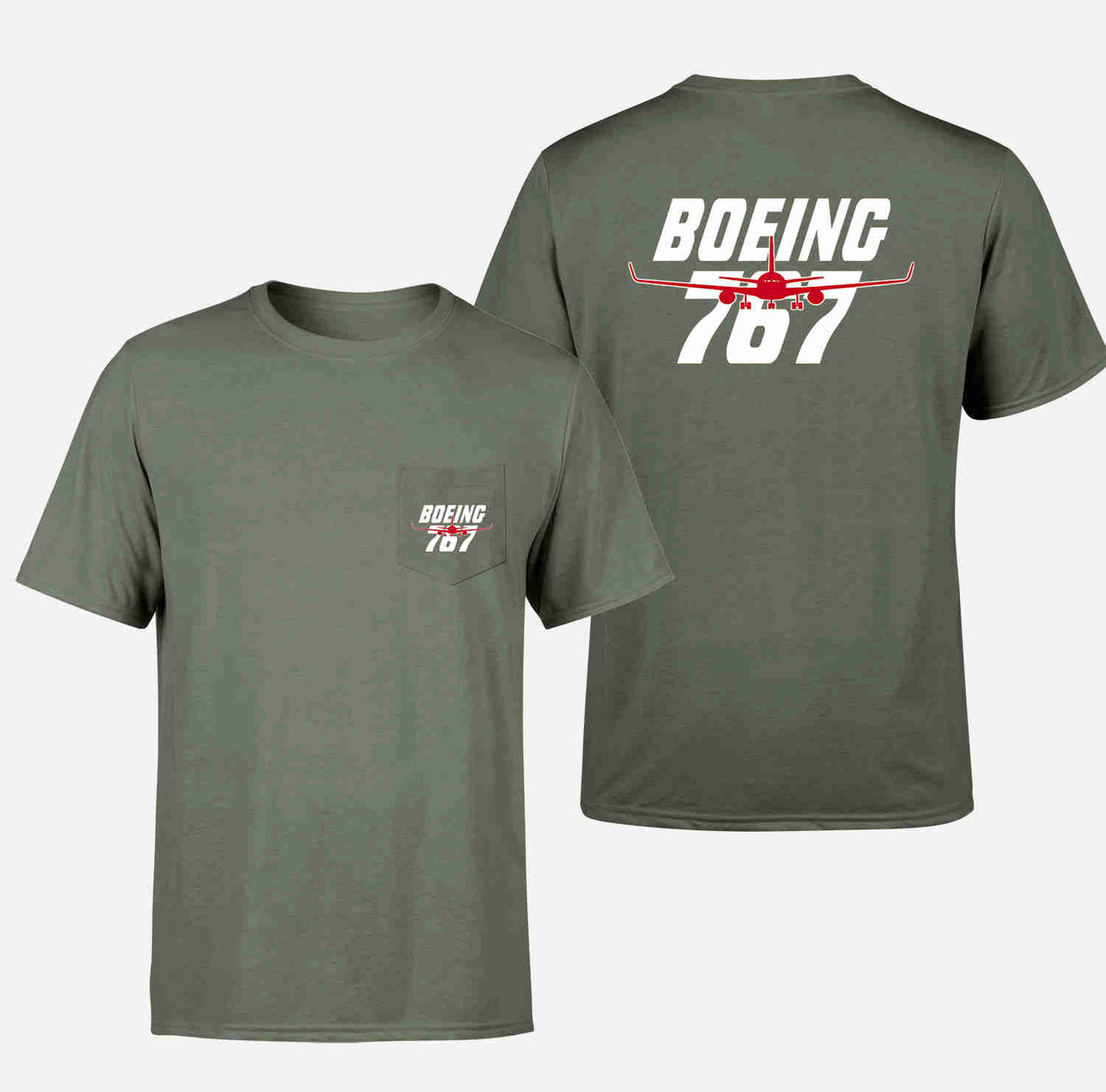 Amazing Boeing 767 Designed Pocket T-Shirts