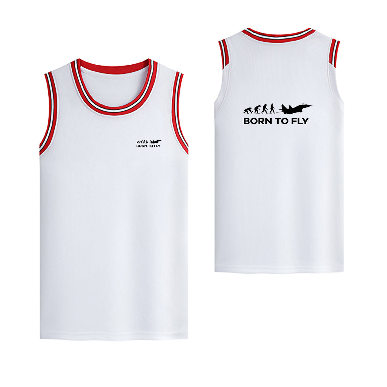 Born To Fly Military Designed Basketball Style Sports Tank Tops