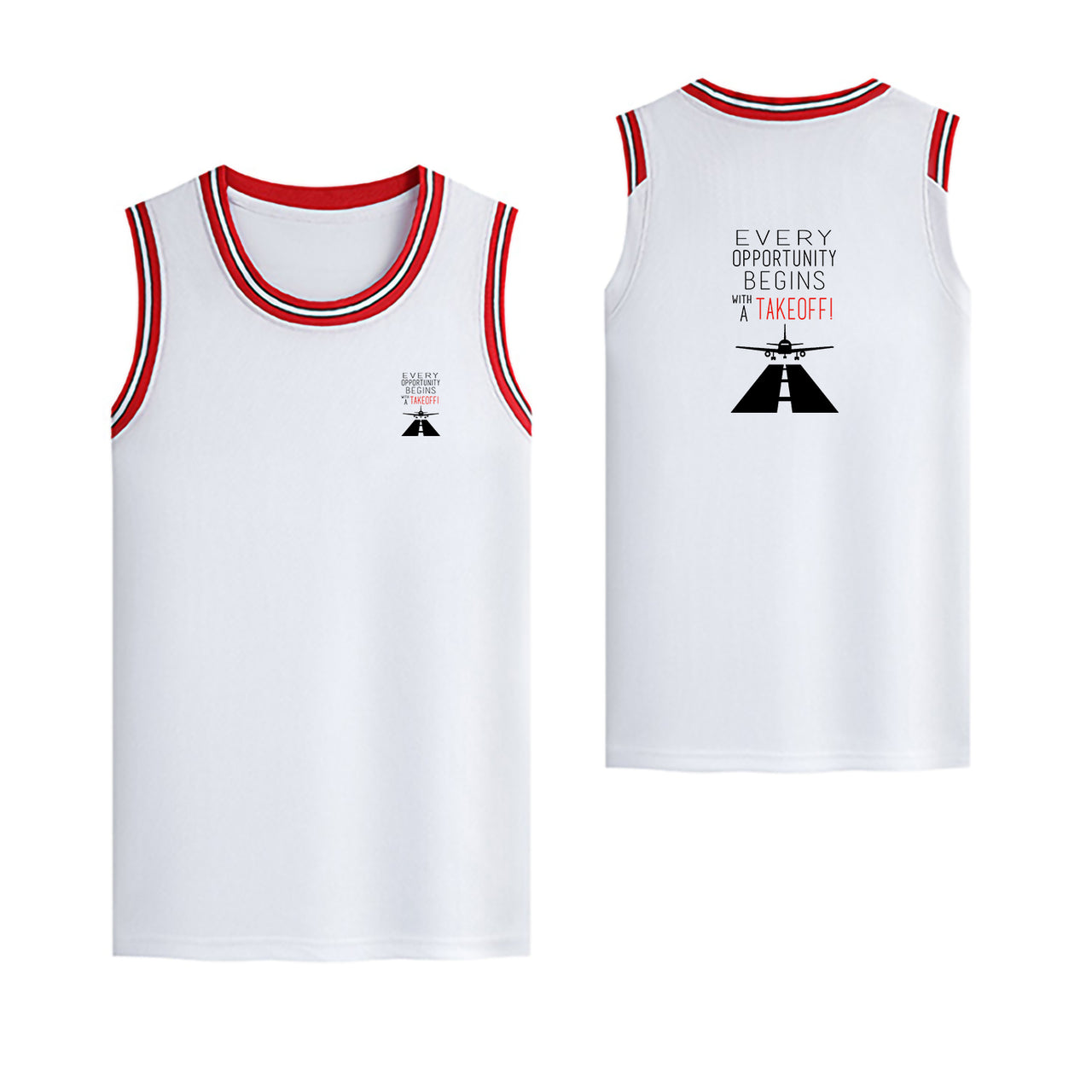 Every Opportunity Designed Basketball Style Sports Tank Tops