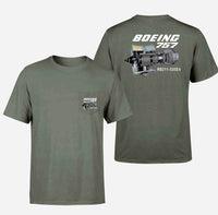 Thumbnail for Boeing 757 & Rolls Royce Engine (RB211) Designed Pocket T-Shirts