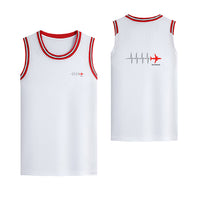 Thumbnail for Aviation Heartbeats Designed Basketball Style Sports Tank Tops