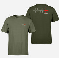 Thumbnail for Aviation Heartbeats Double-Side T-Shirts