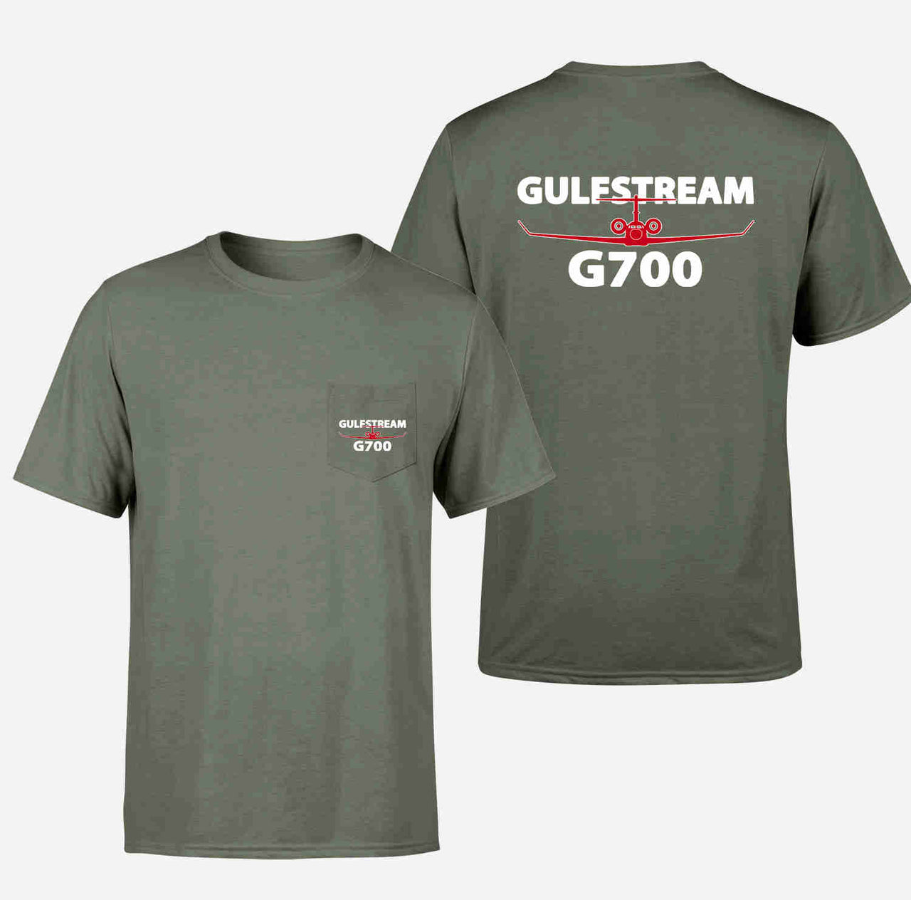 Amazing Gulfstream G700 Designed Pocket T-Shirts