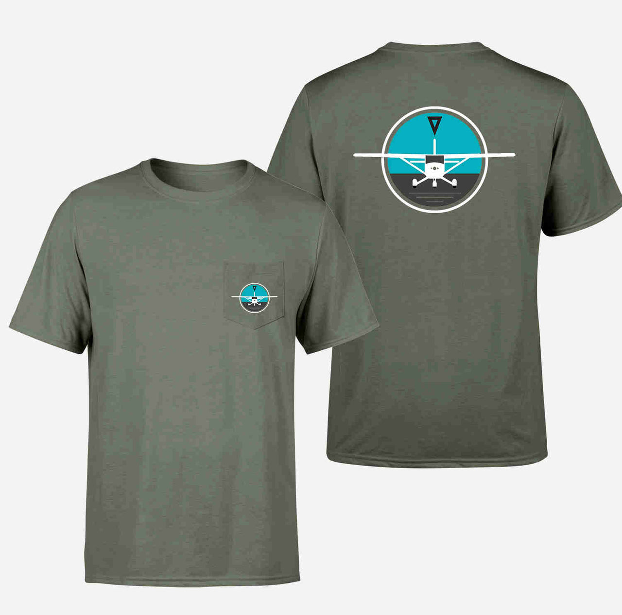 Cessna & Gyro Designed Pocket T-Shirts