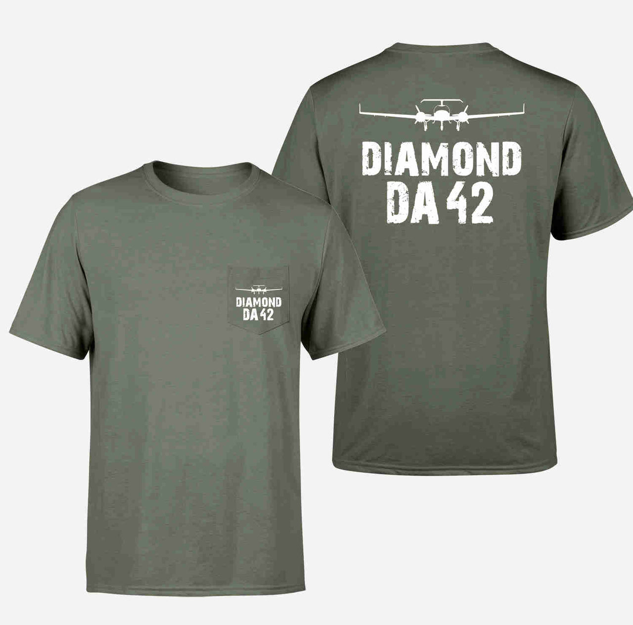 Diamond DA42 & Plane Designed Pocket T-Shirts