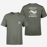 Thumbnail for If You're Cool You're Probably a Pilot Designed Pocket T-Shirts