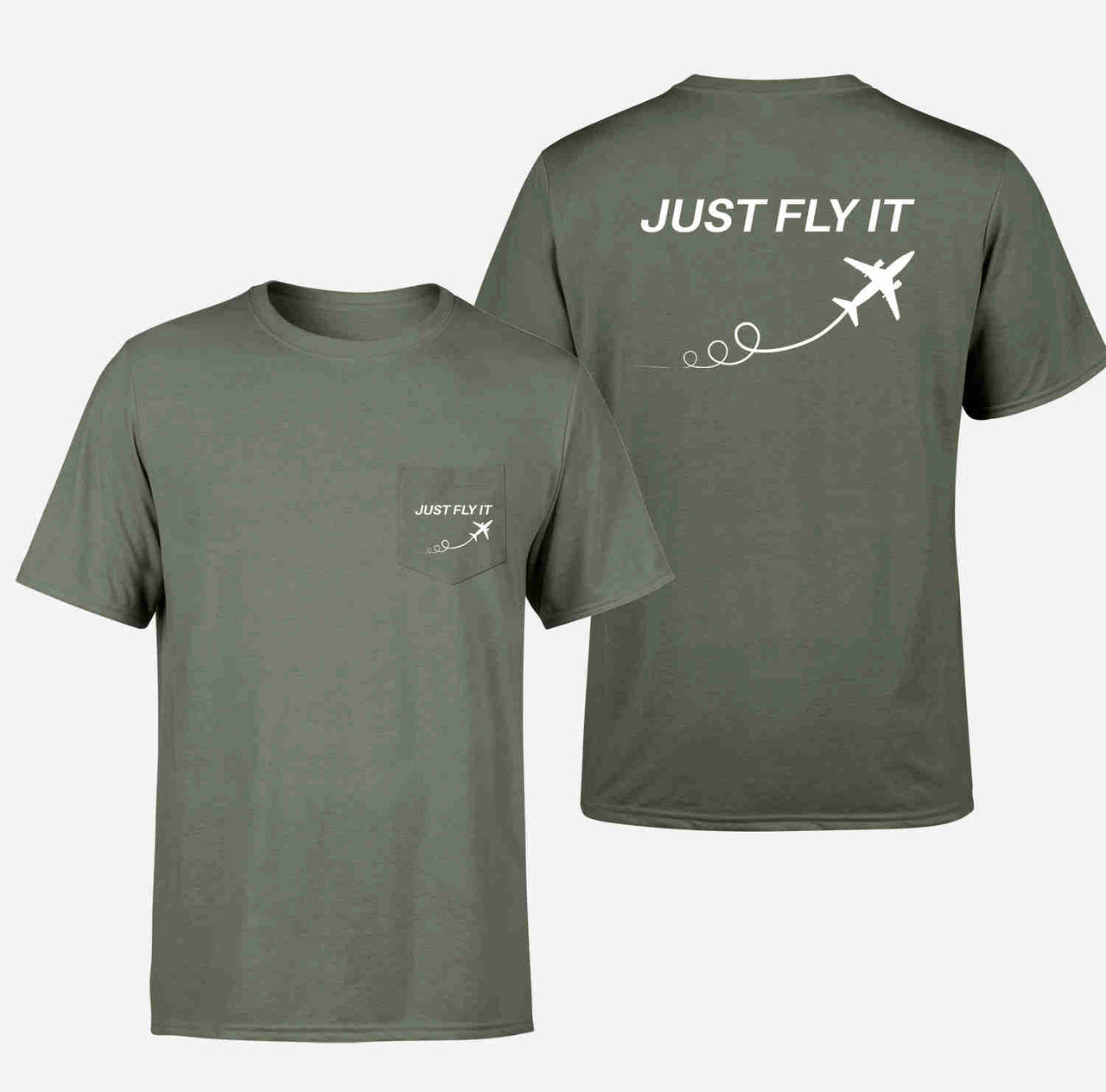 Just Fly It Designed Pocket T-Shirts