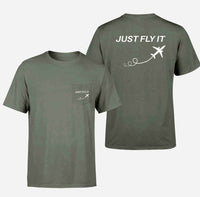 Thumbnail for Just Fly It Designed Pocket T-Shirts